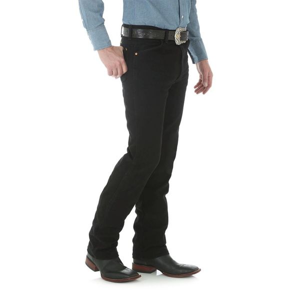 Wrangler Men's 0936 Cowboy Cut Slim Fit Jeans Shadow Black WBK